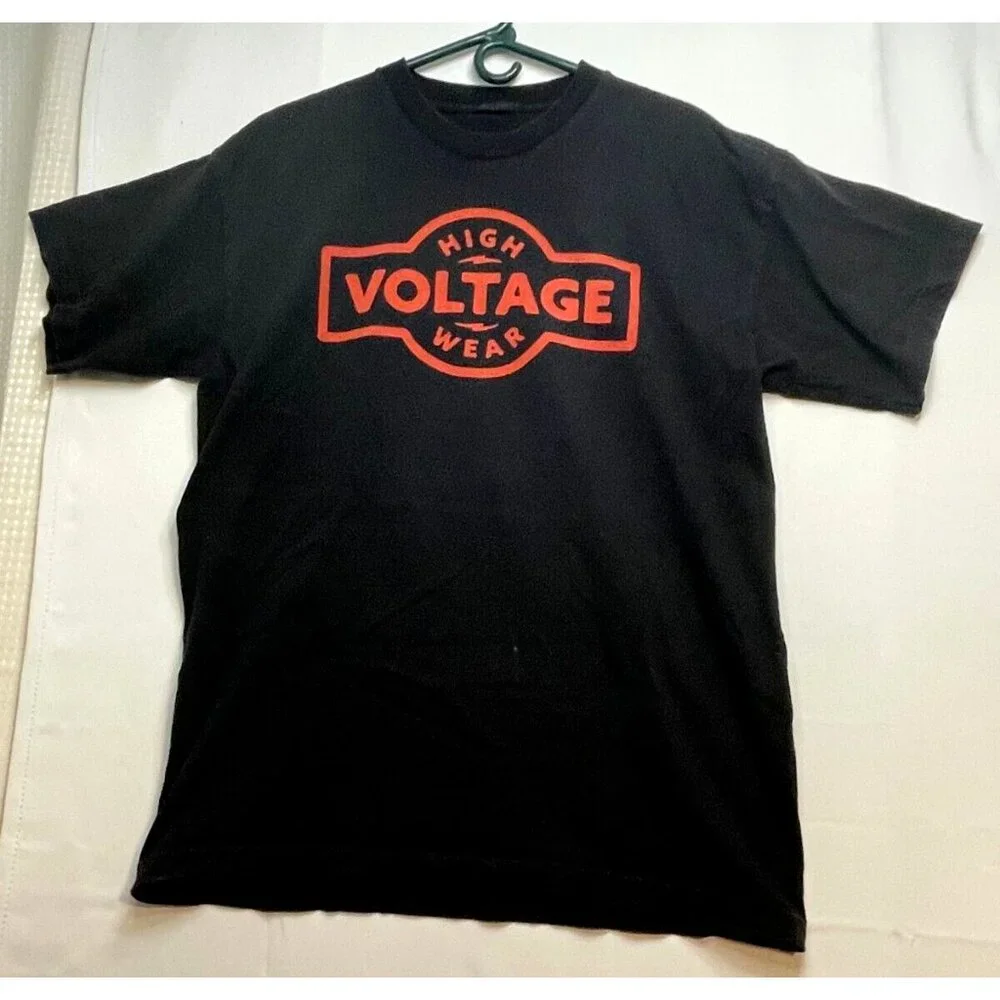 High Voltage Wear shirt mens XL short sleeve Union Made USA set of 2 Bayside - Picture 2 of 16